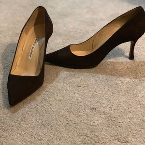 Manolo Blahnik Brown Heels